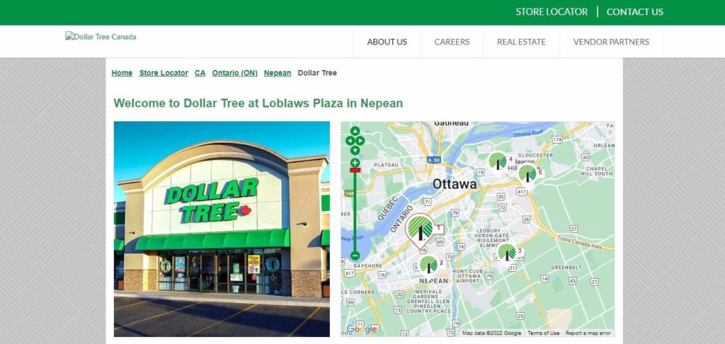 Dollar Tree Homepage