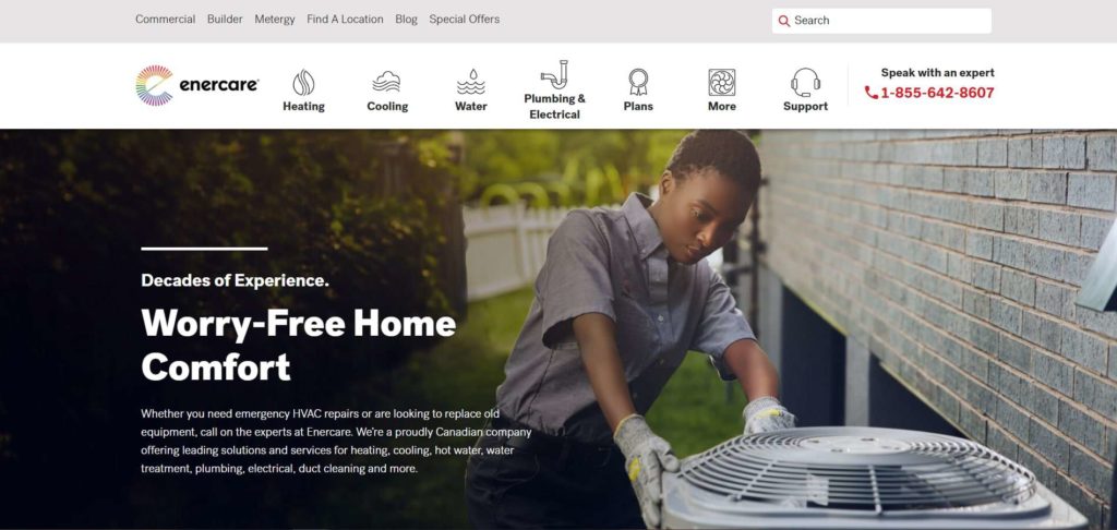Enercare Homepage