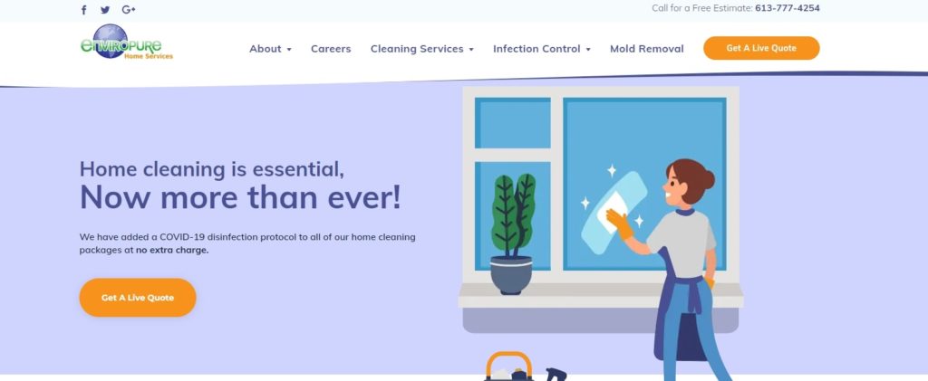 Enviropure Home Services Homepage