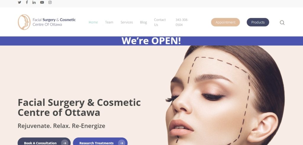 Facial Surgery & Cosmetic Centre of Ottawa Inc. Homepage