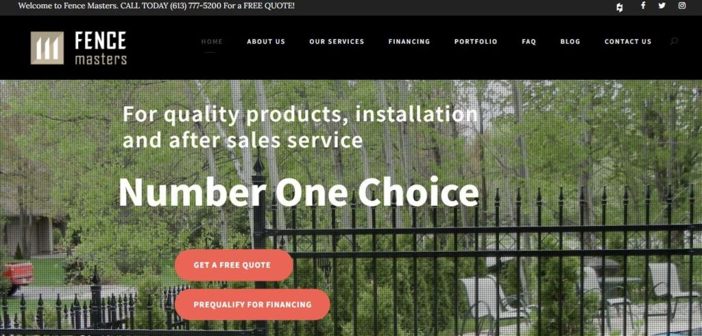 Fence Masters Homepage