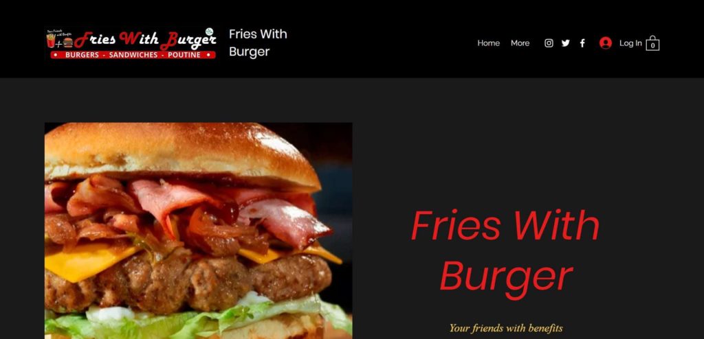 Fries With Burger Homepage