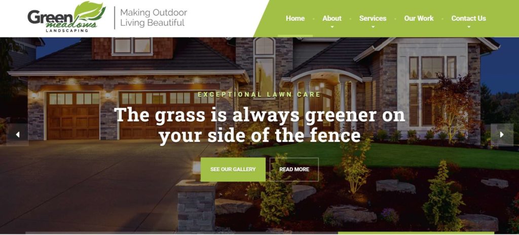 Green Meadows Landscaping Homepage