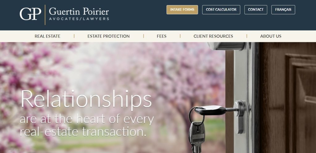 Guertin Poirier Advocates Lawyers Homepage