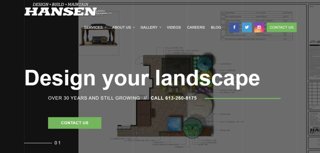 Hansen Lawn And Gardens Ltd. Homepage