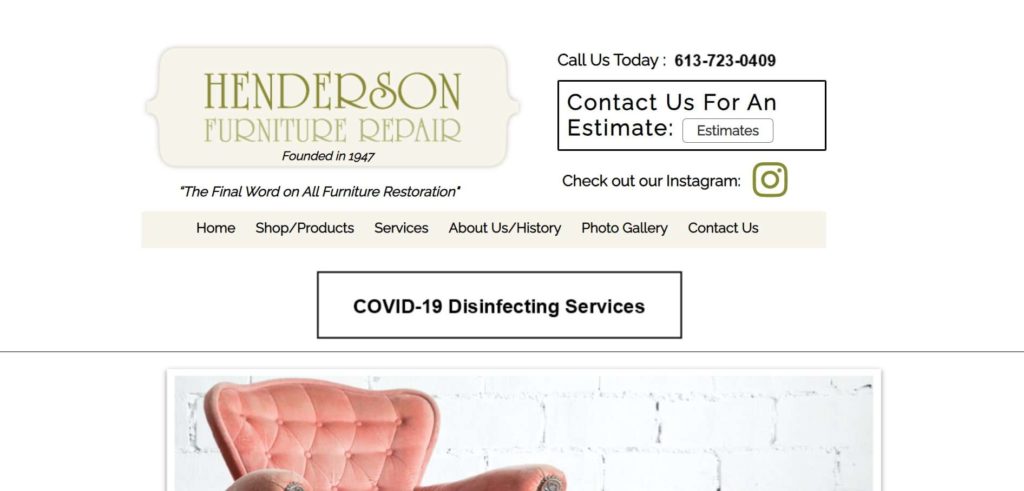 Henderson Furniture Repair Homepage