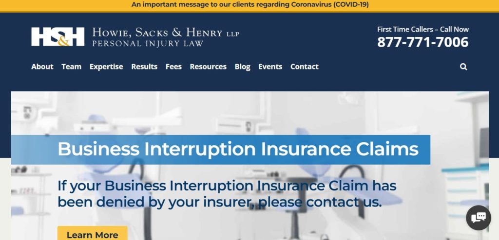 Howie, Sacks & Henry LLP Homepage