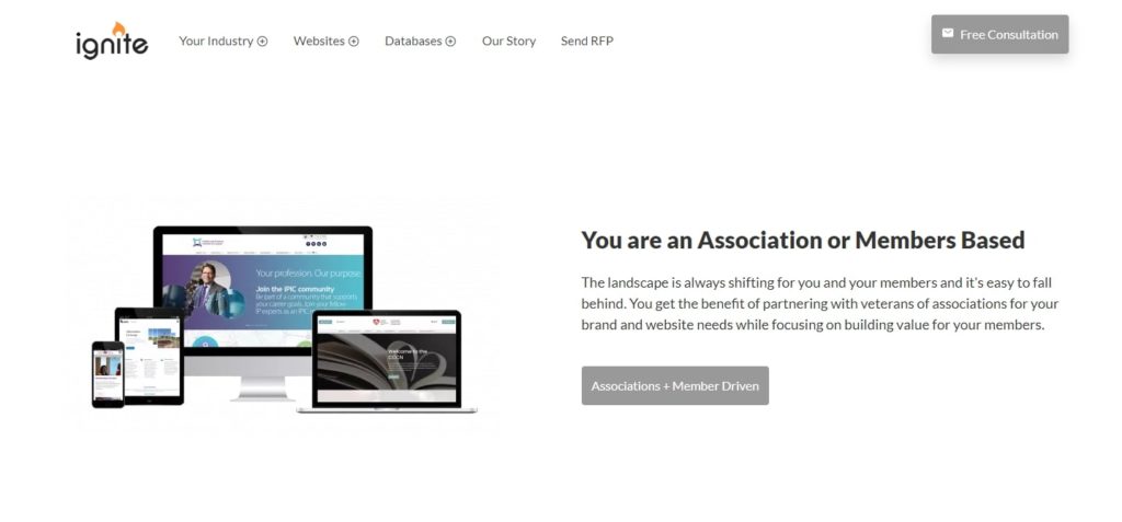 Ignite Web Solutions Homepage
