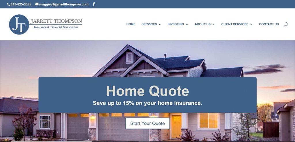 Jarrett Thompson Insurance and Financial Services Inc. Homepage