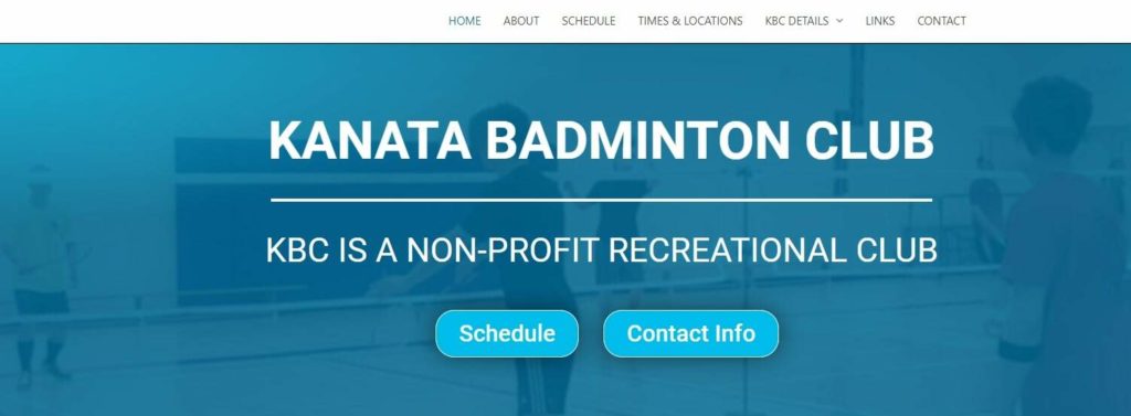 Kanata Badminton Club Homepage