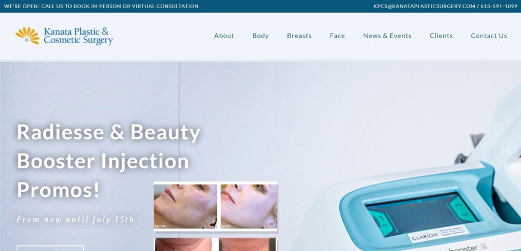 Kanata Plastic and Cosmetic Surgery Homepage