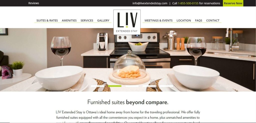 LIV Extended Stay Homepage