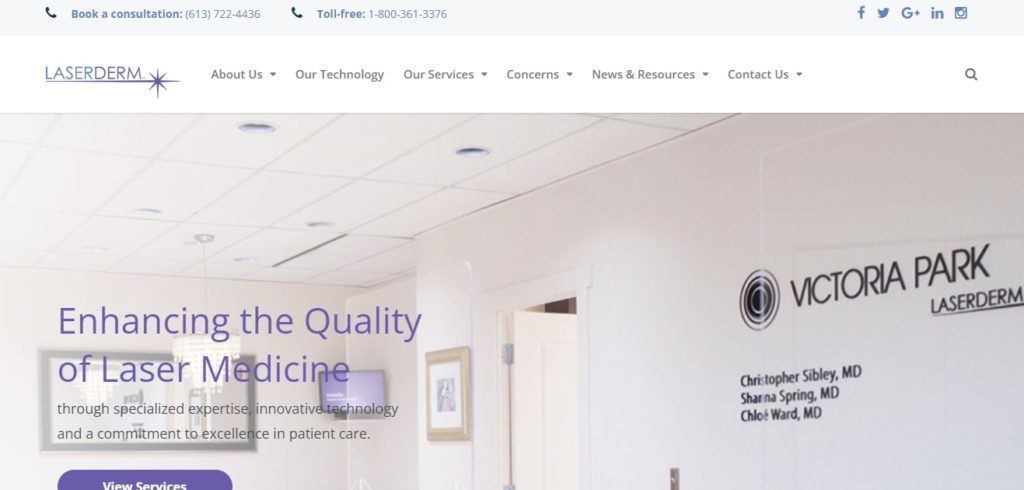 Laserderm Homepage