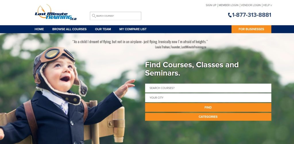 Last Minute Training Homepage