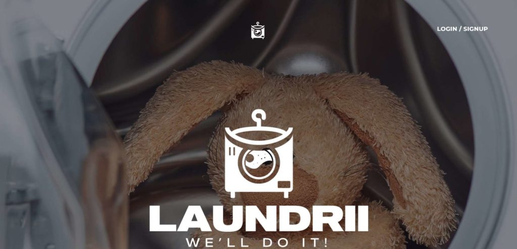 Laundrii Homepage