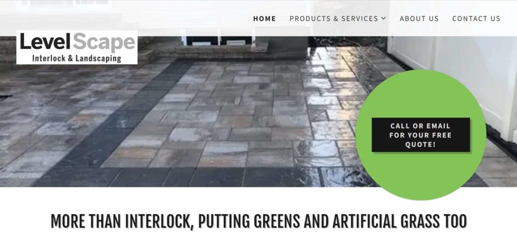 LevelScape Interlock & Landscaping Homepage