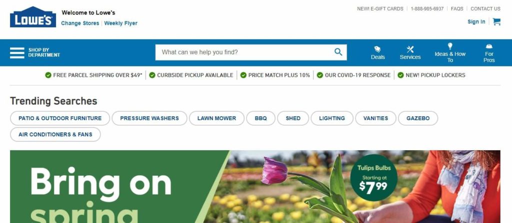 Lowe's Home Improvement Homepage