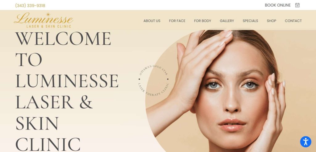 Luminesse Laser & Skin Clinic Homepage