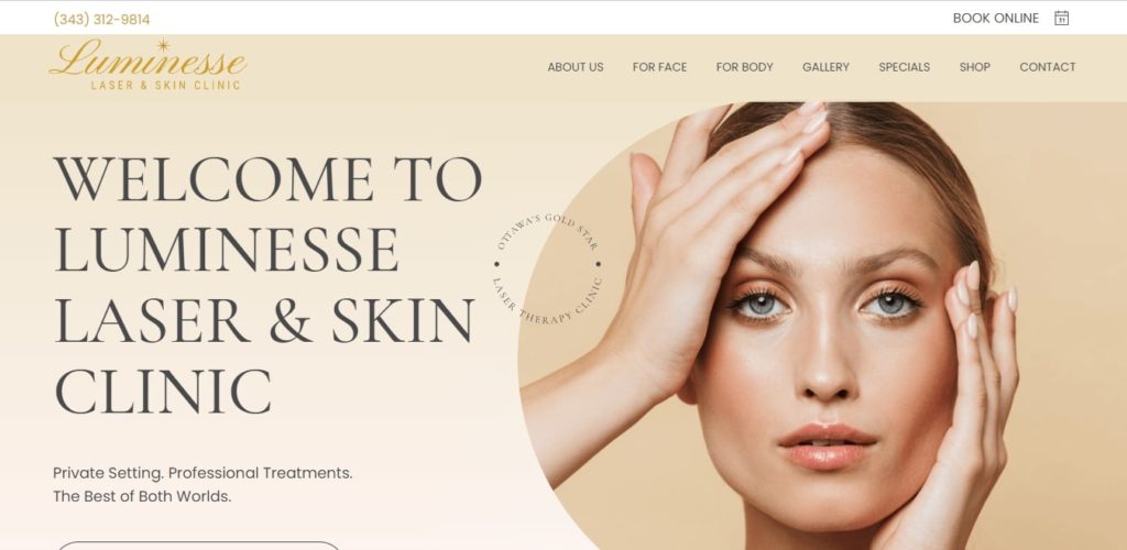 Luminesse Laser & Skin Clinic Homepage