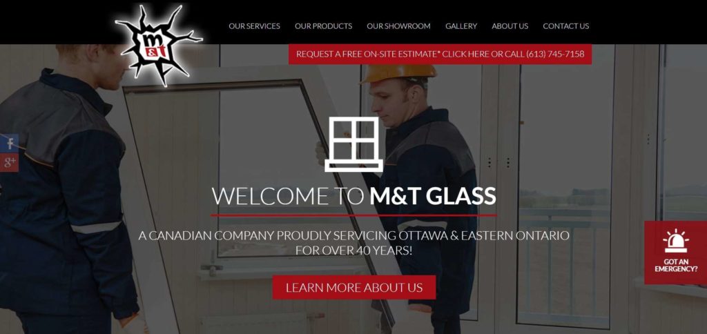 M&T Glass Homepage