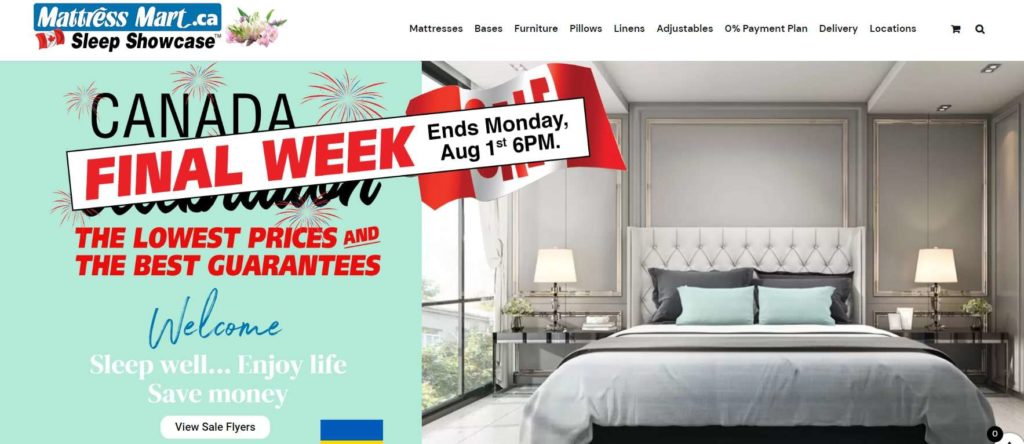 Mattress Mart Homepage
