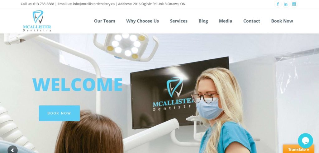 McAllister Dentistry Homepage