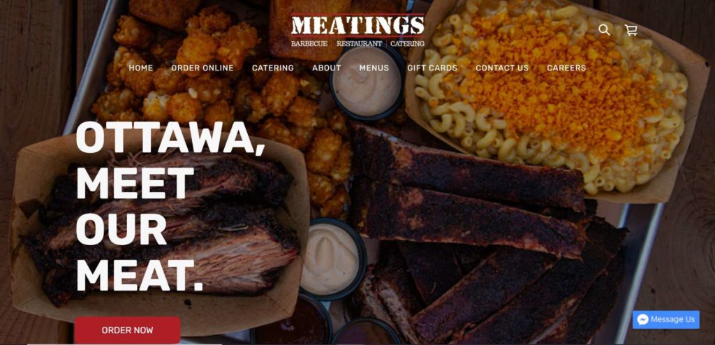 Meatings Barbecue Homepage