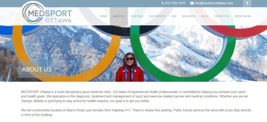 Medsport Ottawa Homepage