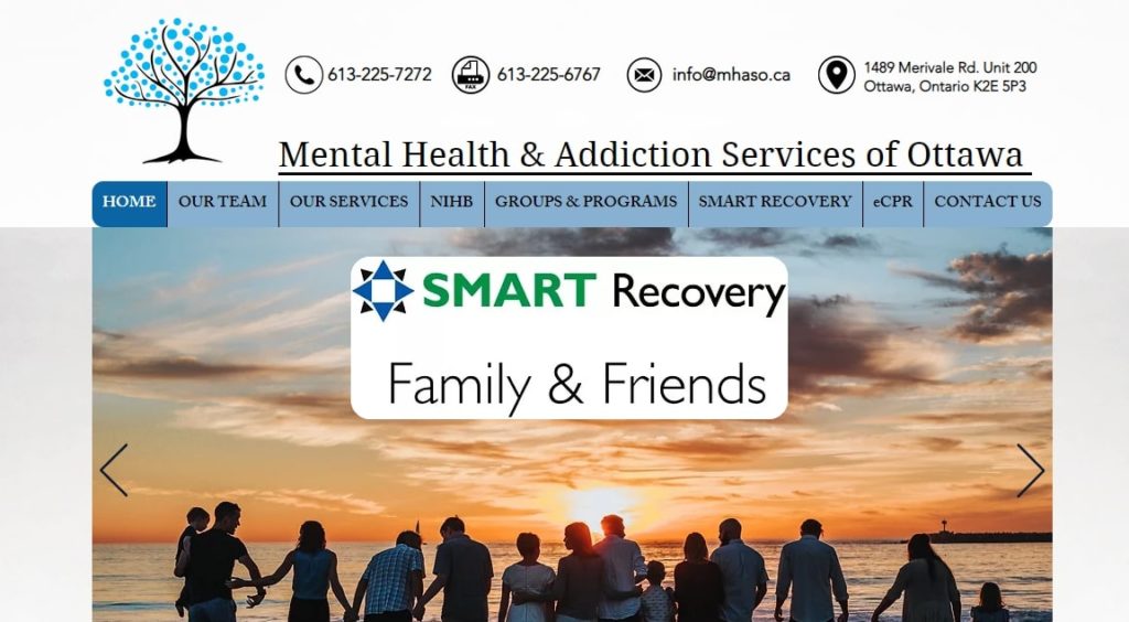 Mental Health and Addiction Services of Ottawa Homepage