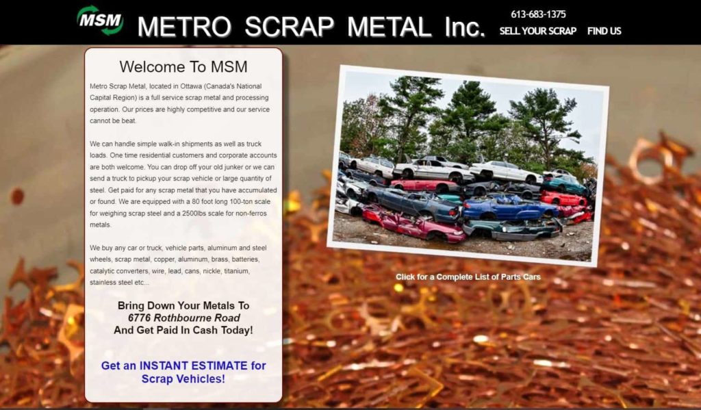 Metro Scrap Metal, Inc. Homepage