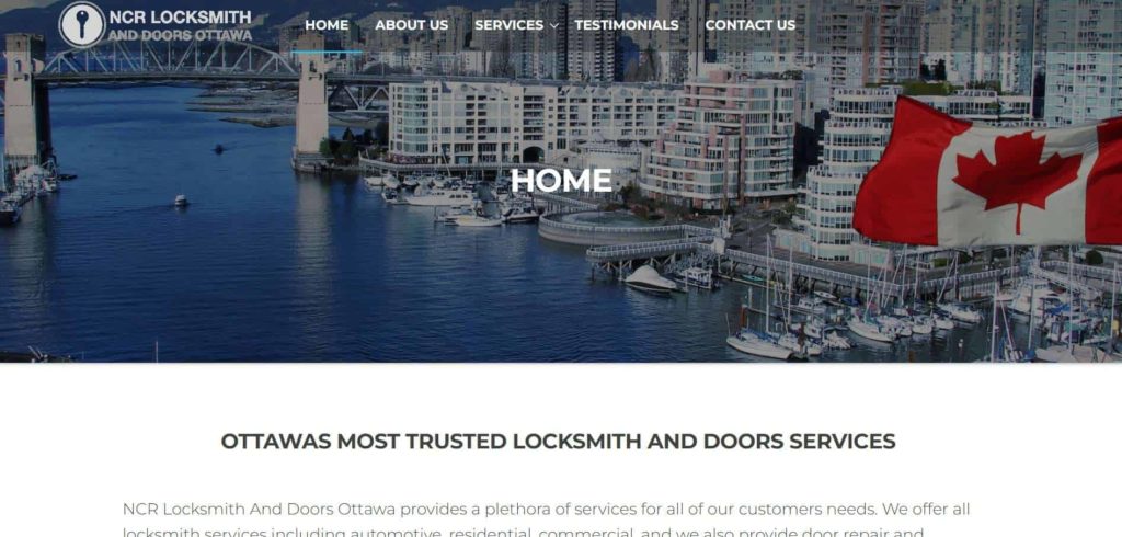 NCR Locksmith And Doors Ottawa Homepage