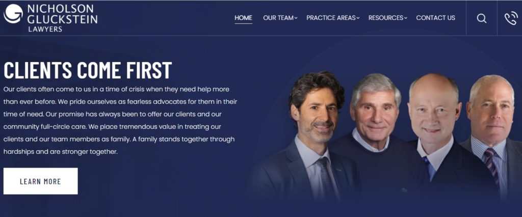 Nicholson Gluckstein Lawyers Homepage