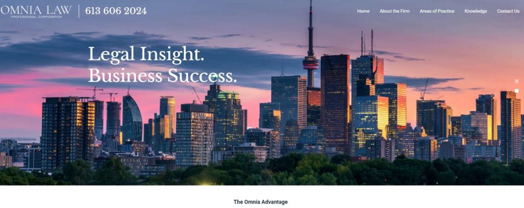 Omnia Law Homepage