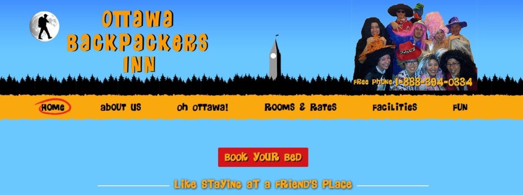 Ottawa Backpackers Inn Homepage