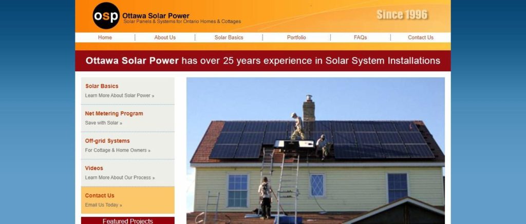 Ottawa Solar Power Inc Homepage