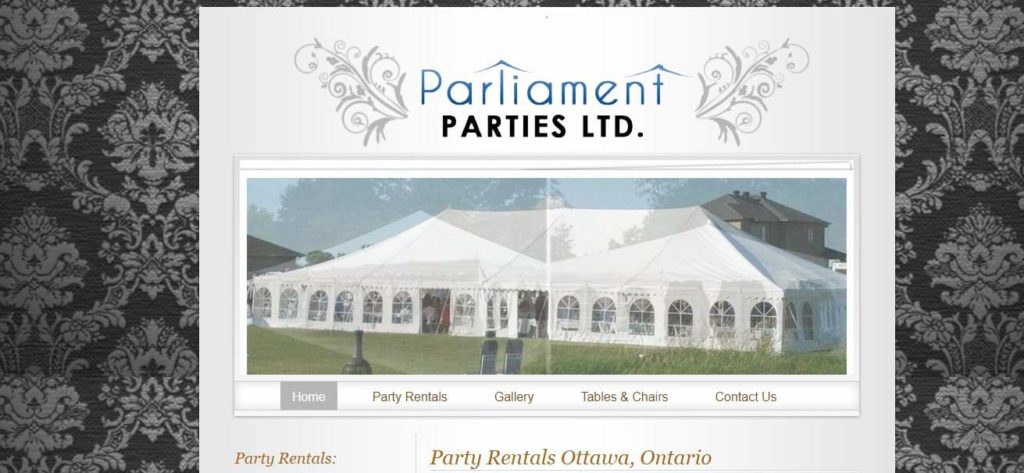 Parliament Parties Ltd Homepage