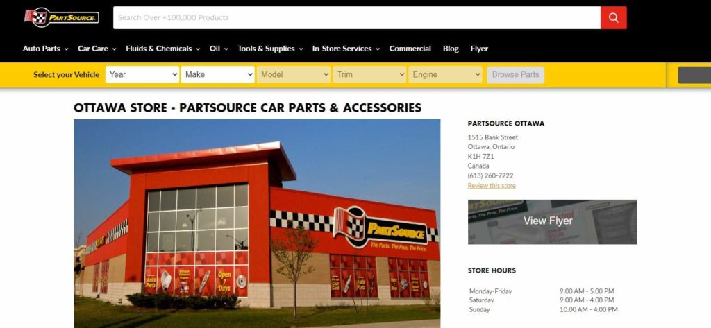 PartSource Homepage