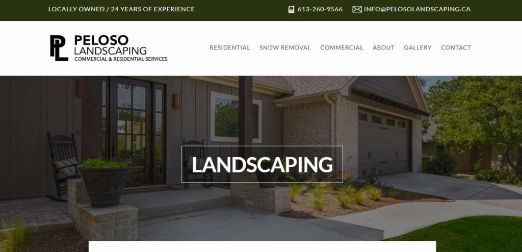 Peloso Landscaping Homepage