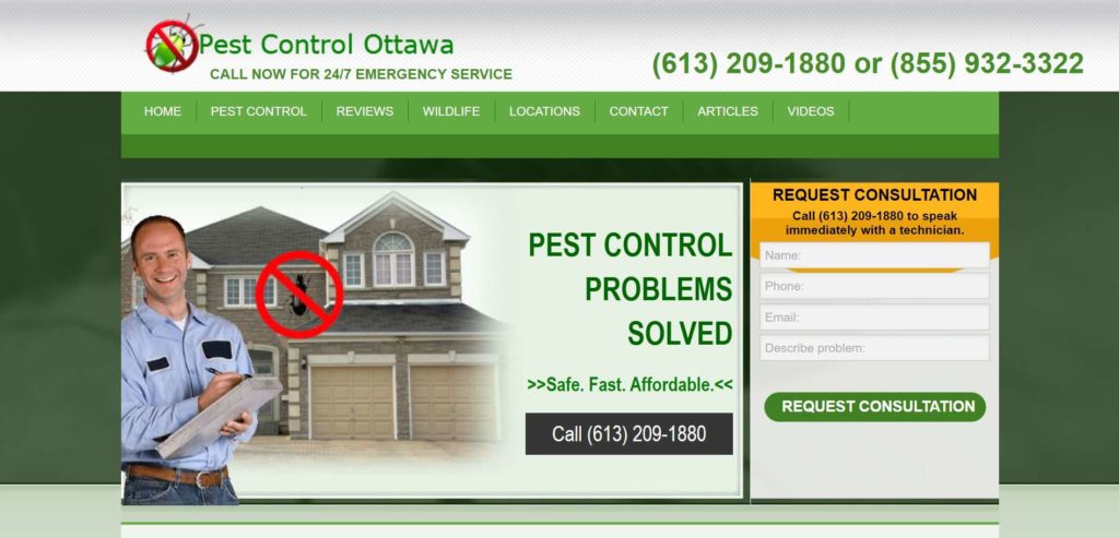 Pest Control Ottawa Inc. Homepage