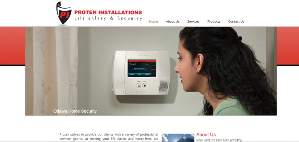 Protek Installations Homepage