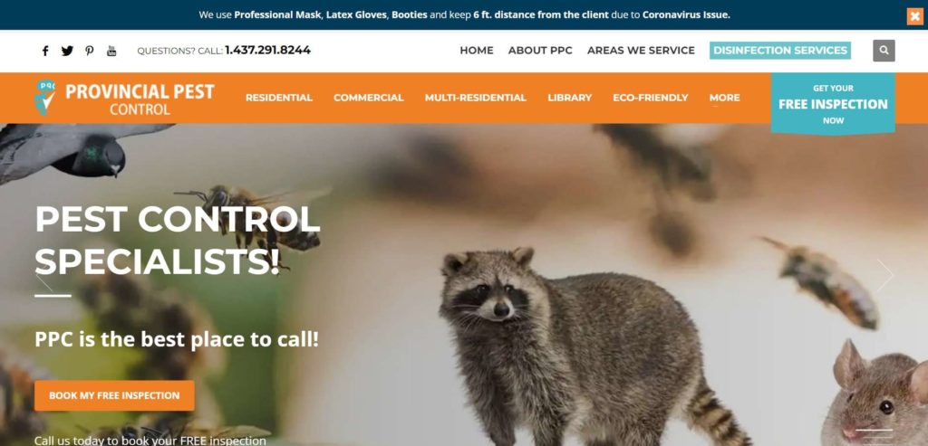 Provincial Pest Control Homepage