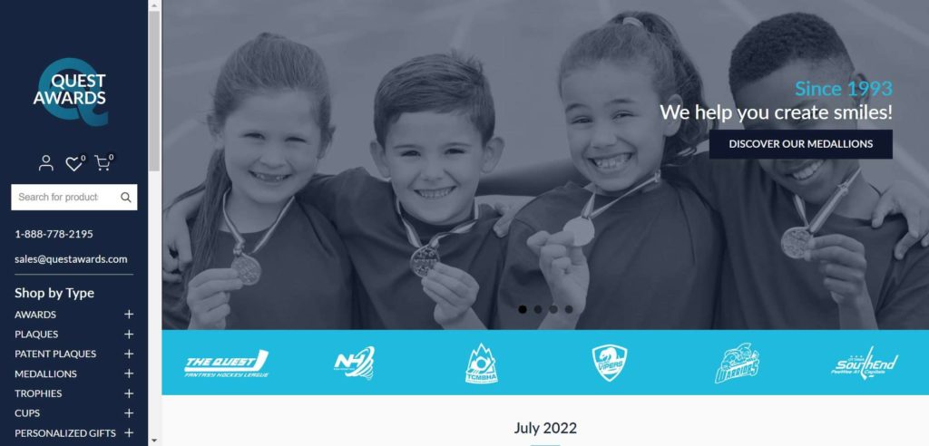 Quest Awards Inc. Homepage
