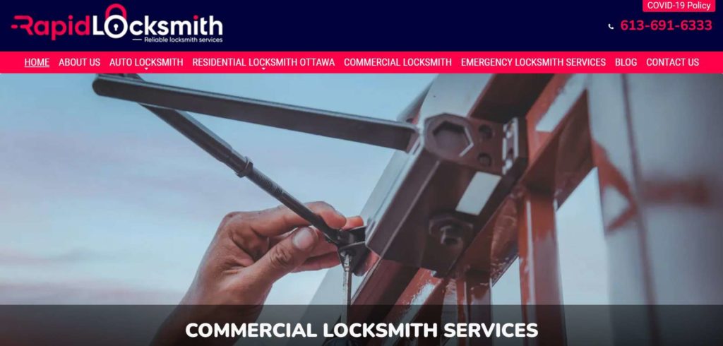 Rapid Locksmith Homepage