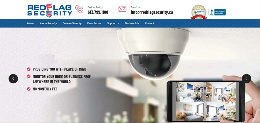 Red Flag Security Homepage