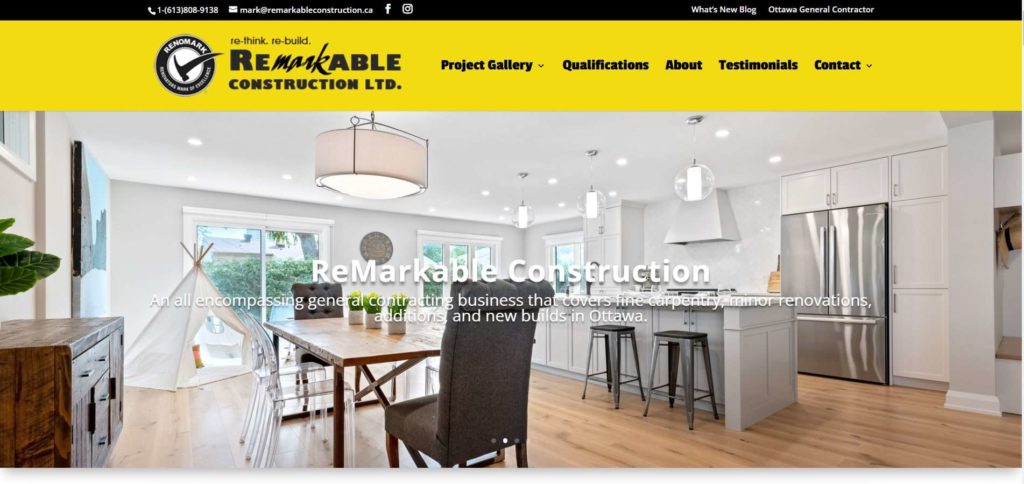Remarkable Construction Ltd. Homepage