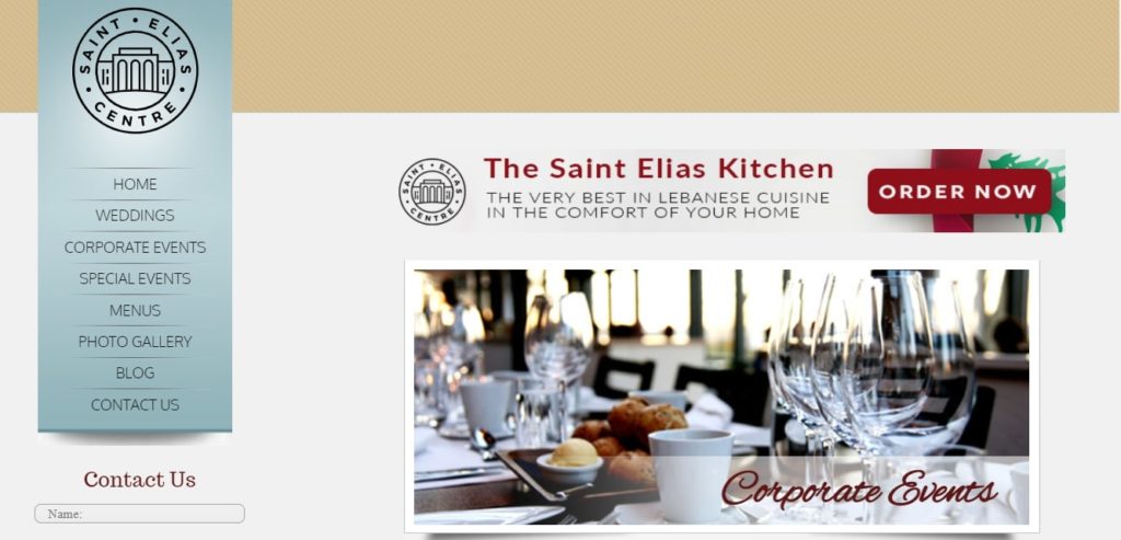 Saint Elias Banquet Centre Homepage