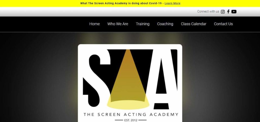 Screen Acting Academy of Canada Inc. Homepage