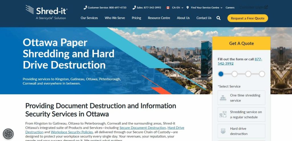 Shred-it Homepage