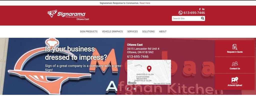 Signarama Ottawa East Homepage