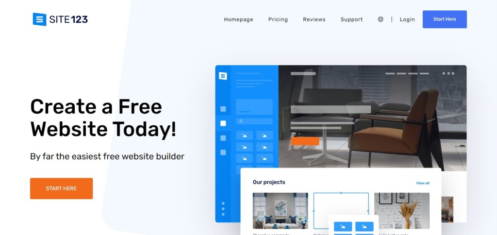 Site 123 Homepage